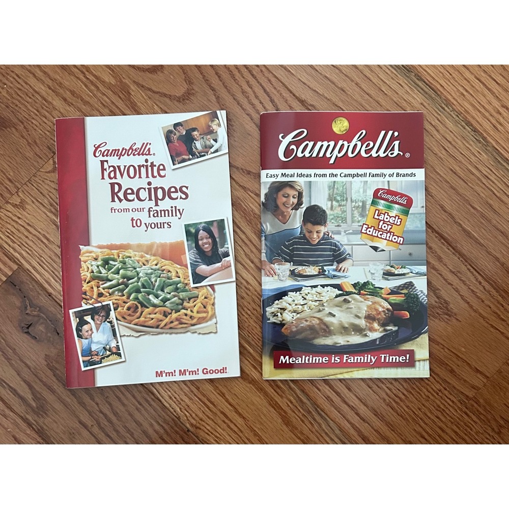 Vintage Campbells Soup Recipe Booklets Lot of 2 Favorite Recipes Easy Meal Ideas